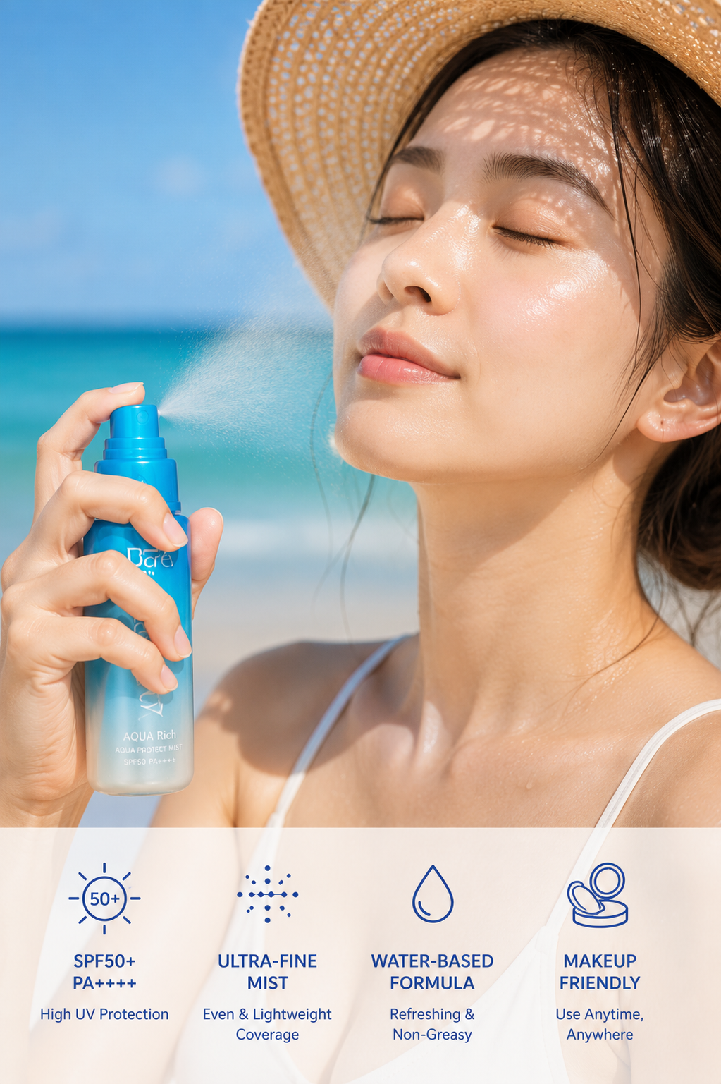 Biore UV Aqua Rich Aqua Protect Mist SPF 50+ Spray