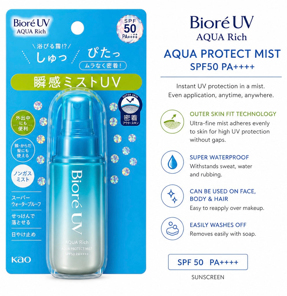 Biore UV Aqua Rich Aqua Protect Mist SPF 50+ Spray