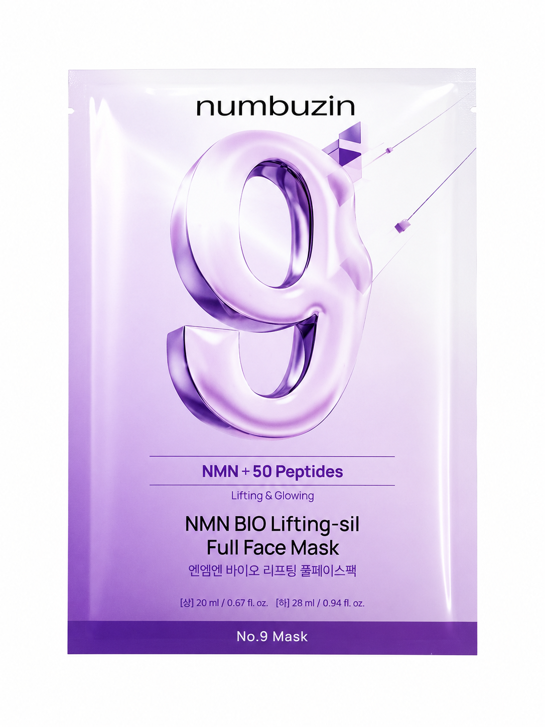 Numbuzin No. 9 NMN Bio Lifting-Sil Face Mask