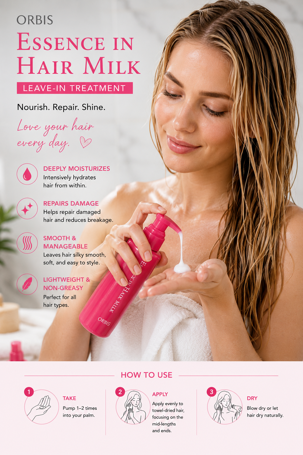 Orbis Essence In Hair Milk - 140ml