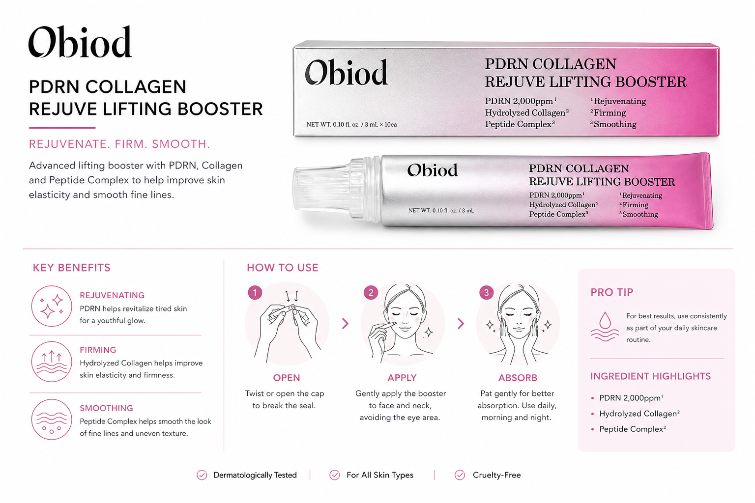 Obiod PDRN Collagen Rejuve Lifting Booster - 15ml