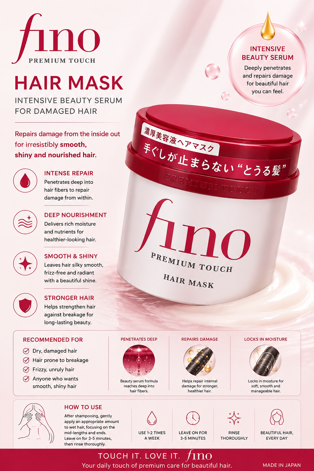 Shiseido Fino Premium Touch Hair Mask - 230g