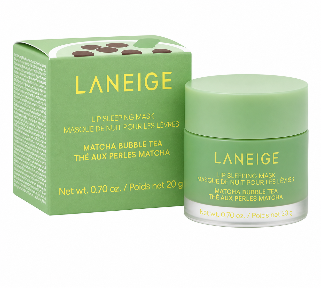 Laneige Lip Sleeping Mask - Matcha Bubble Tea, 20g