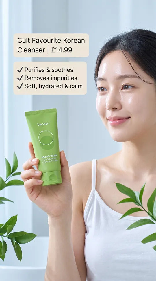 Beplain Mung Bean PH Balanced Cleansing Foam - 180ml